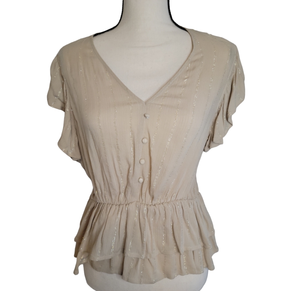 NWOT Express ruffles top S